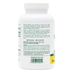 Second side product image of Vitamin D3 5000 IU with 25 mg Resveratrol Extended Release Tablets containing 90 Count