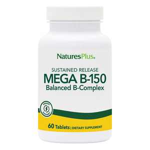 Frontal product image of Mega B-150 Sustained Release Tablets containing 60 Count