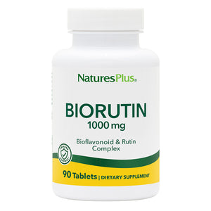 Frontal product image of Biorutin® 1000 mg Tablets containing 90 Count