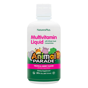 Frontal product image of Animal Parade® Multivitamin Children’s Liquid containing 30 FL OZ