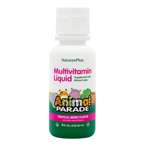 Frontal product image of Animal Parade® Multivitamin Children’s Liquid containing 8 FL OZ