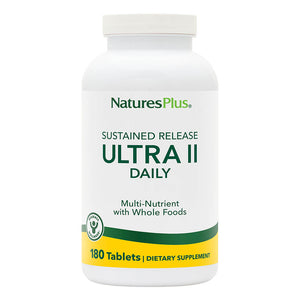 Frontal product image of Ultra II® Multi-Nutrient Sustained Release Tablets containing 180 Count