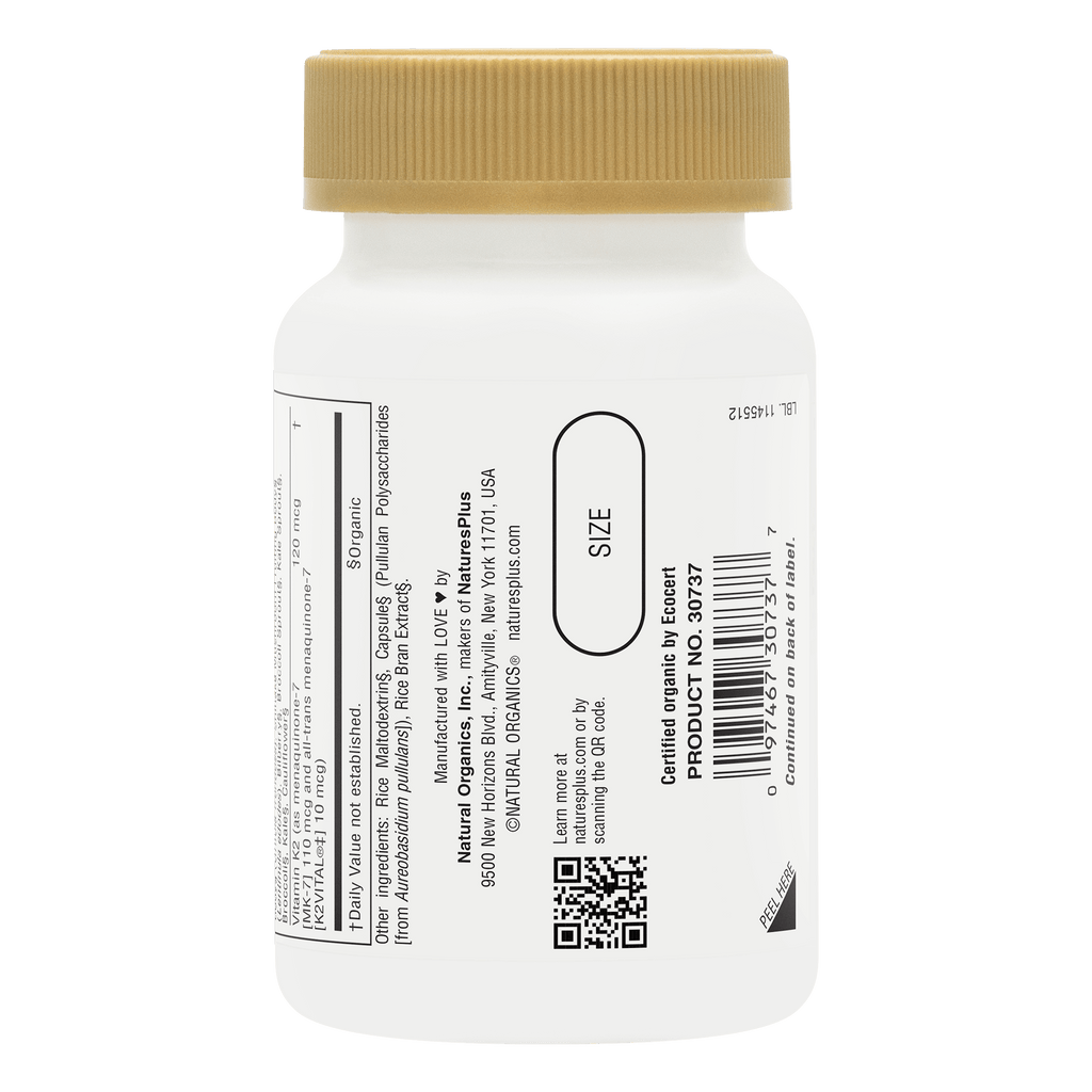 Source of Life® Garden Vitamin K2 120 mcg Capsules