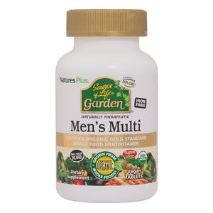 Frontal product image of Source of Life® Garden Men’s Multivitamin Tablets containing 90 Count