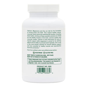 Second side product image of Calcium/Magnesium/Zinc 1000/500/75 mg Tablets containing 90 Count