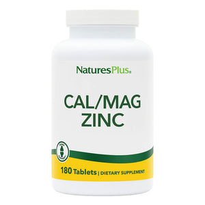 Frontal product image of Calcium/Magnesium/Zinc 1000/500/75 mg Tablets containing 180 Count