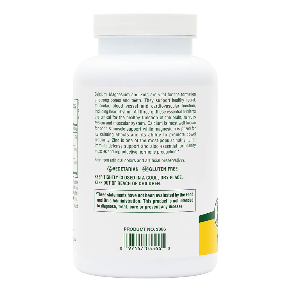 product image of Calcium/Magnesium/Zinc 1000/500/75 mg Tablets containing 180 Count