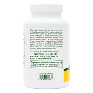 Second side product image of Calcium/Magnesium/Zinc 1000/500/75 mg Tablets containing 180 Count