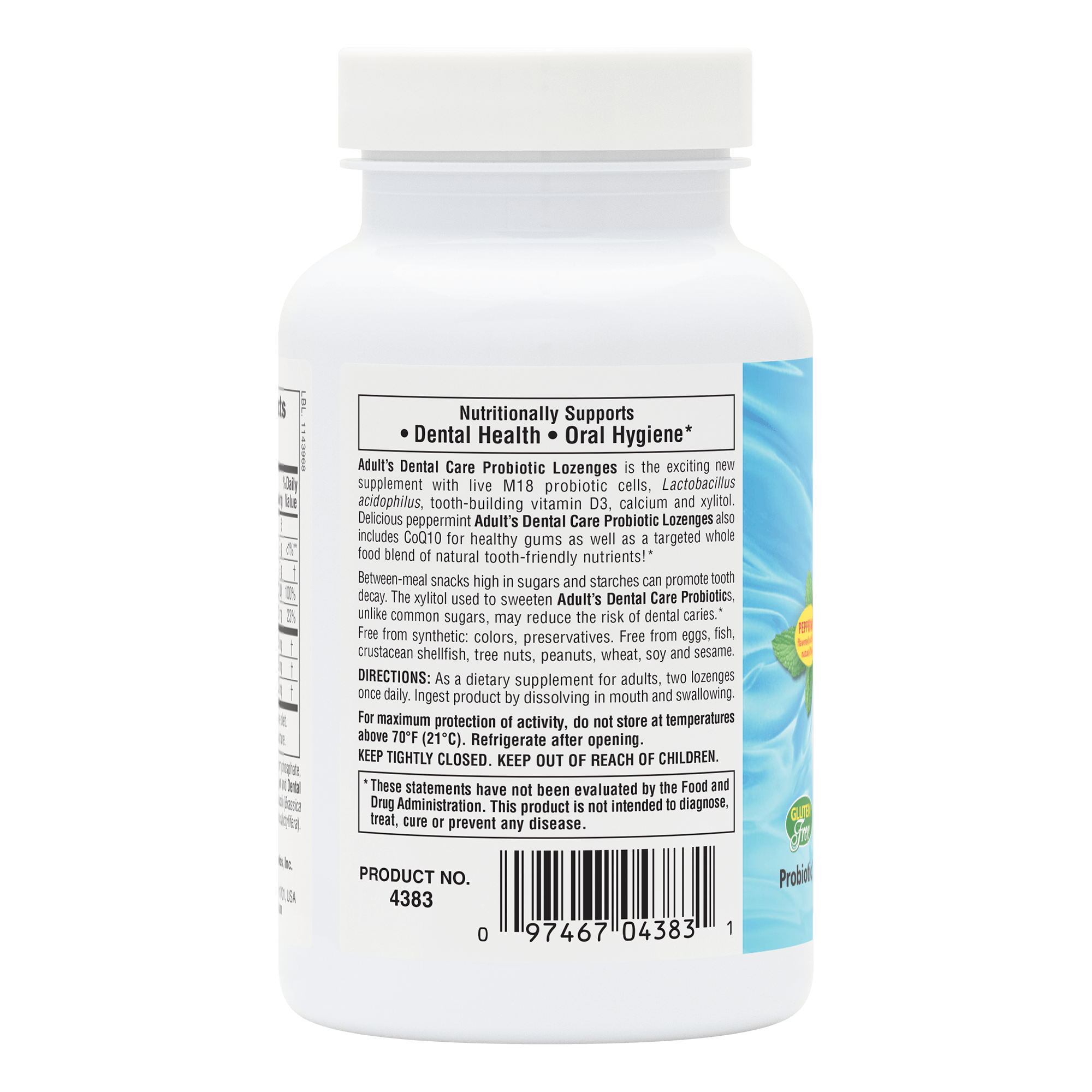 Adult's Dental Care Probiotic Lozenges