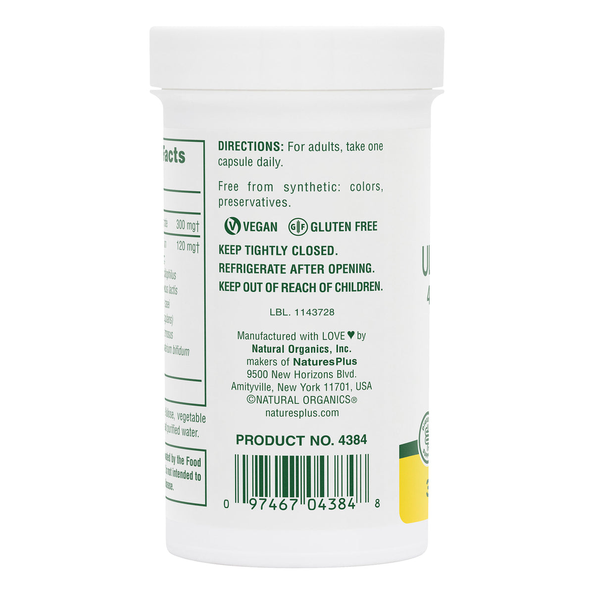 product image of Ultra Probiotics Capsules containing 30 Count