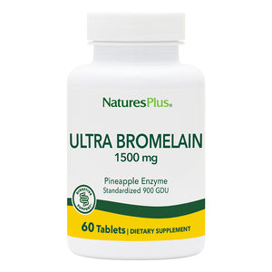 Frontal product image of Ultra Bromelain 1500 Tablets containing 60 Count