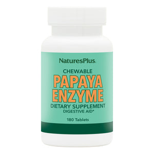 Frontal product image of Papaya Enzyme Chewables containing 180 Count
