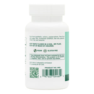 Second side product image of Papaya Enzyme Chewables containing 180 Count