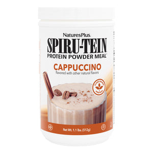 Frontal product image of SPIRU-TEIN® High-Protein Energy Meal** - Cappuccino containing 1.10 LB
