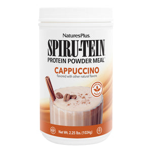 Frontal product image of SPIRU-TEIN® High-Protein Energy Meal** - Cappuccino containing 2.25 LB