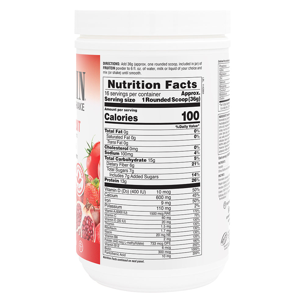 product image of FRUITEIN® Exotic Red Fruit Shake containing 1.30 LB