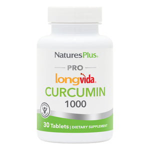 Frontal product image of NaturesPlus PRO Curcumin Longvida® 1000 MG Tablets containing 30 Count