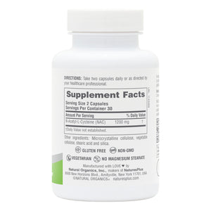 First side product image of NaturesPlus PRO NAC 1200 Capsules containing 60 Count