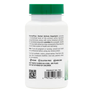 Second side product image of Herbal Actives Gugulipid® Capsules containing 60 Count