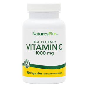 Frontal product image of Vitamin C 1000 mg Capsules containing 90 Count