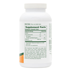 First side product image of Orange Juice Vitamin C 1000 mg Chewables containing 60 Count