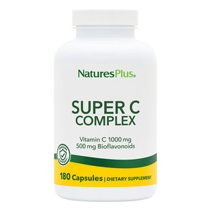Frontal product image of Super C Complex 1000 mg Capsules containing 180 Count