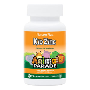 Frontal product image of Animal Parade® KidZinc® Lozenges containing 90 Count