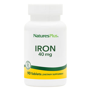 Frontal product image of Iron 40 mg Tablets containing 90 Count