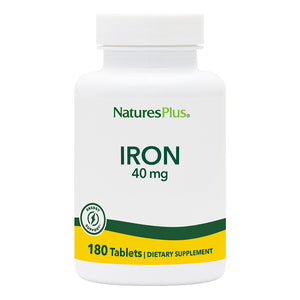Frontal product image of Iron 40 mg Tablets containing 180 Count