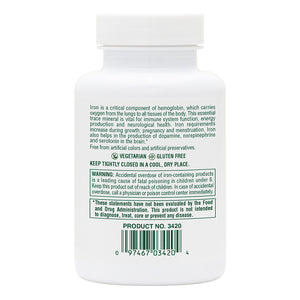 Second side product image of Iron 40 mg Tablets containing 180 Count