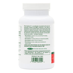 Second side product image of Ultra Cranberry® Sustained Release Tablets containing 120 Count