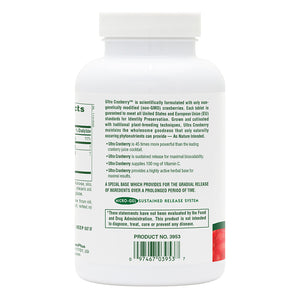 Second side product image of Ultra Cranberry® Sustained Release Tablets containing 180 Count