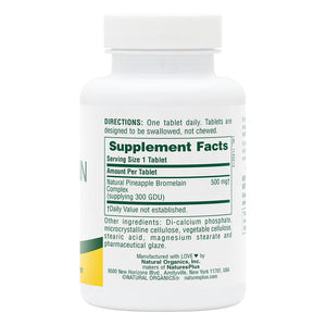 First side product image of Bromelain 500 mg Tablets containing 90 Count