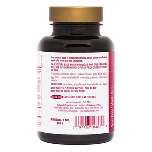 Second side product image of Ultra Hair® Sustained Release Tablets containing 60 Count