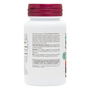 Second side product image of Herbal Actives Black Cherry Extended Release Tablets containing 30 Count