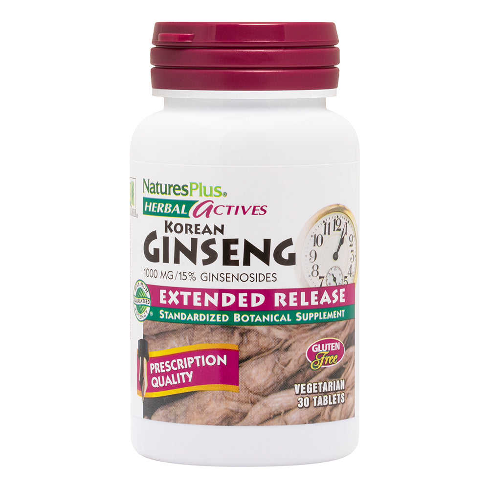 product image of Herbal Actives Korean Ginseng Extended Release Tablets containing 30 Count