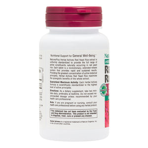 Second side product image of Herbal Actives Red Yeast Rice Extended Release Mini-Tabs containing 60 Count