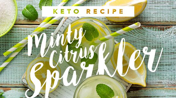 Keto Minty Citrus Sparkler