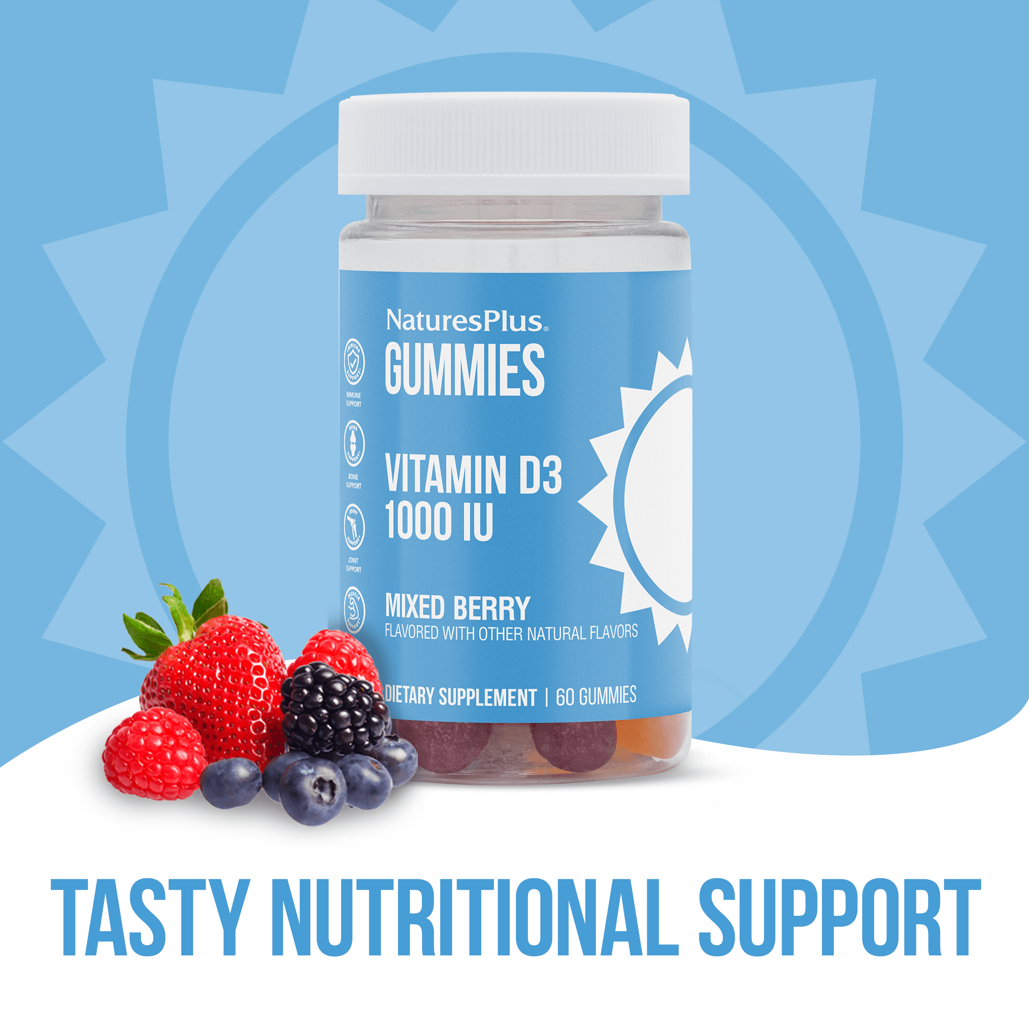 Gummies Vitamin D3 1000 IU - 60 Count
