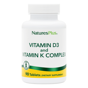 NaturesPlus Vitamins D3 & K2 - 90 Count