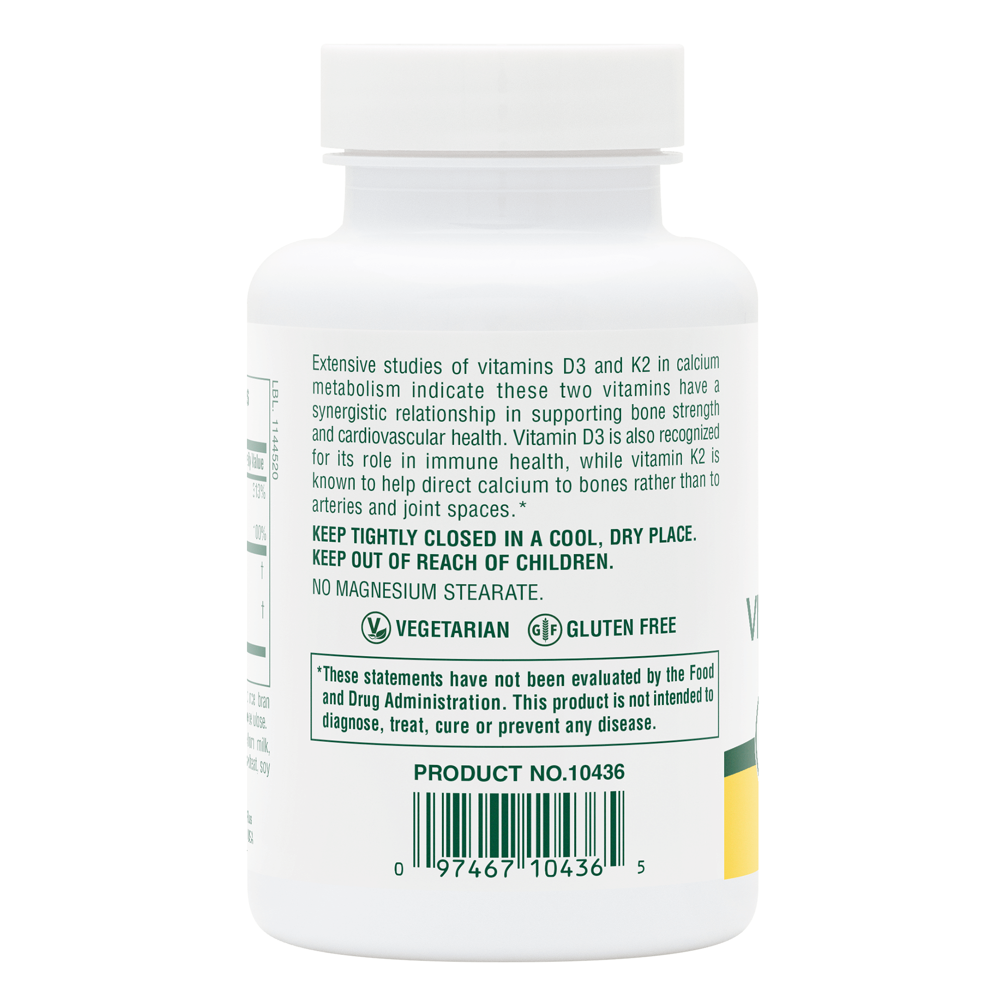 NaturesPlus Vitamins D3 & K2 - 90 Count