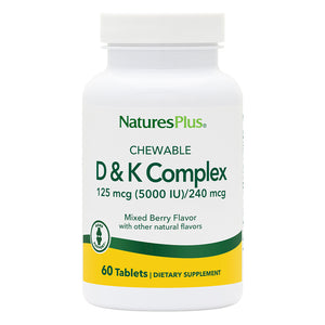 Frontal product image of Chewable D & K Complex containing 60 Count