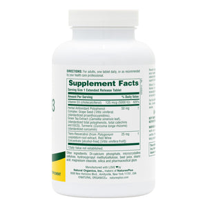 First side product image of Vitamin D3 5000 IU with 25 mg Resveratrol Extended Release Tablets containing 90 Count