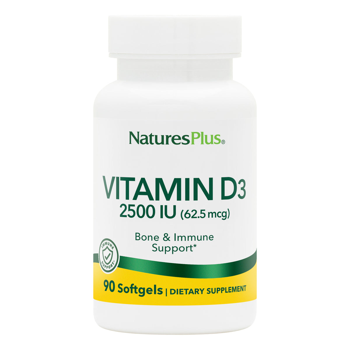 product image of Vitamin D3 2500 IU containing 90 Count