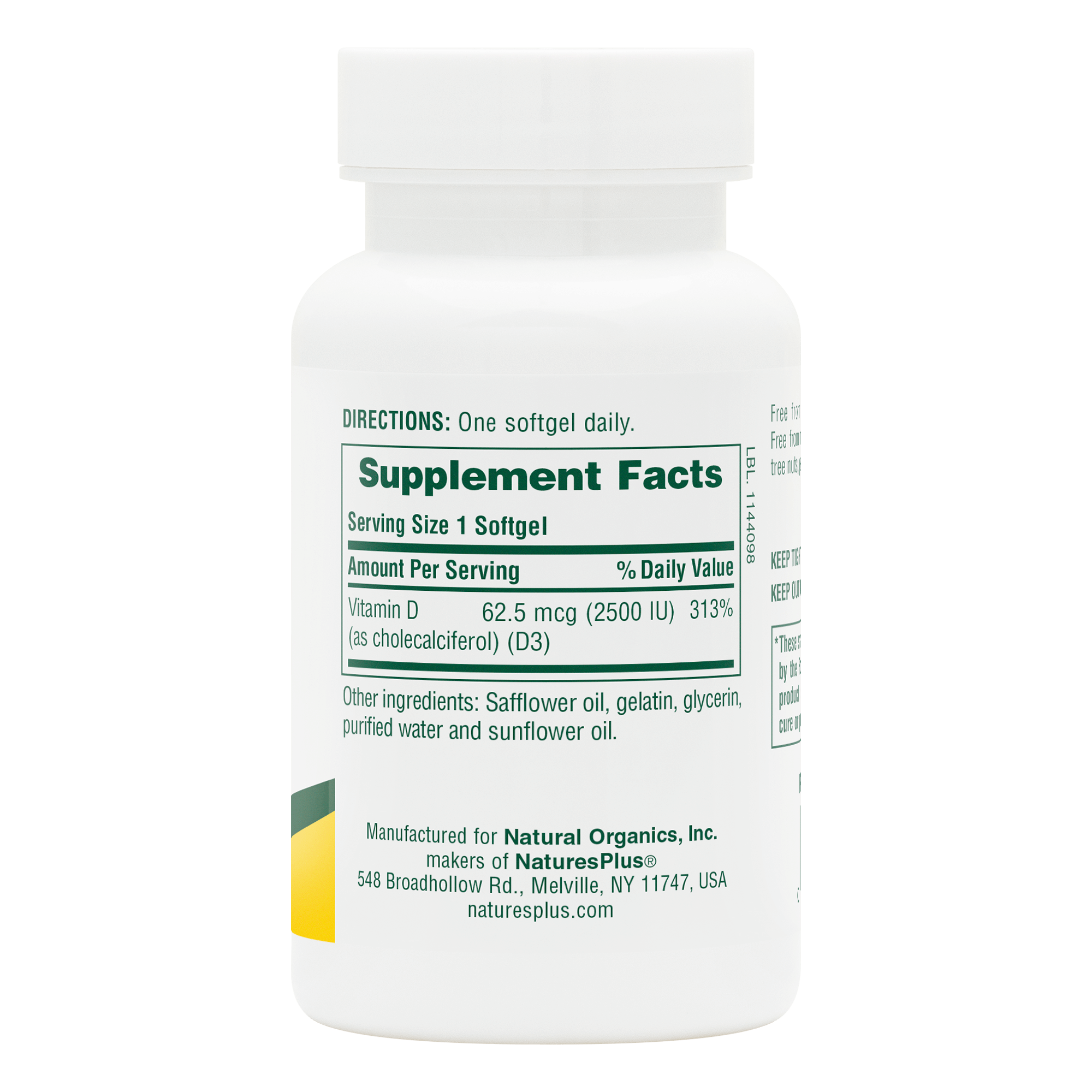 Vitamin D3 2500 IU - 90 Count