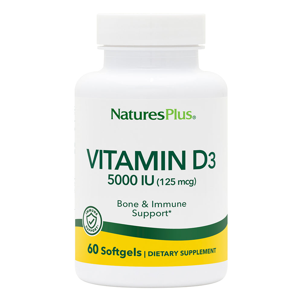 product image of Vitamin D3 5000 IU Softgels containing 60 Count