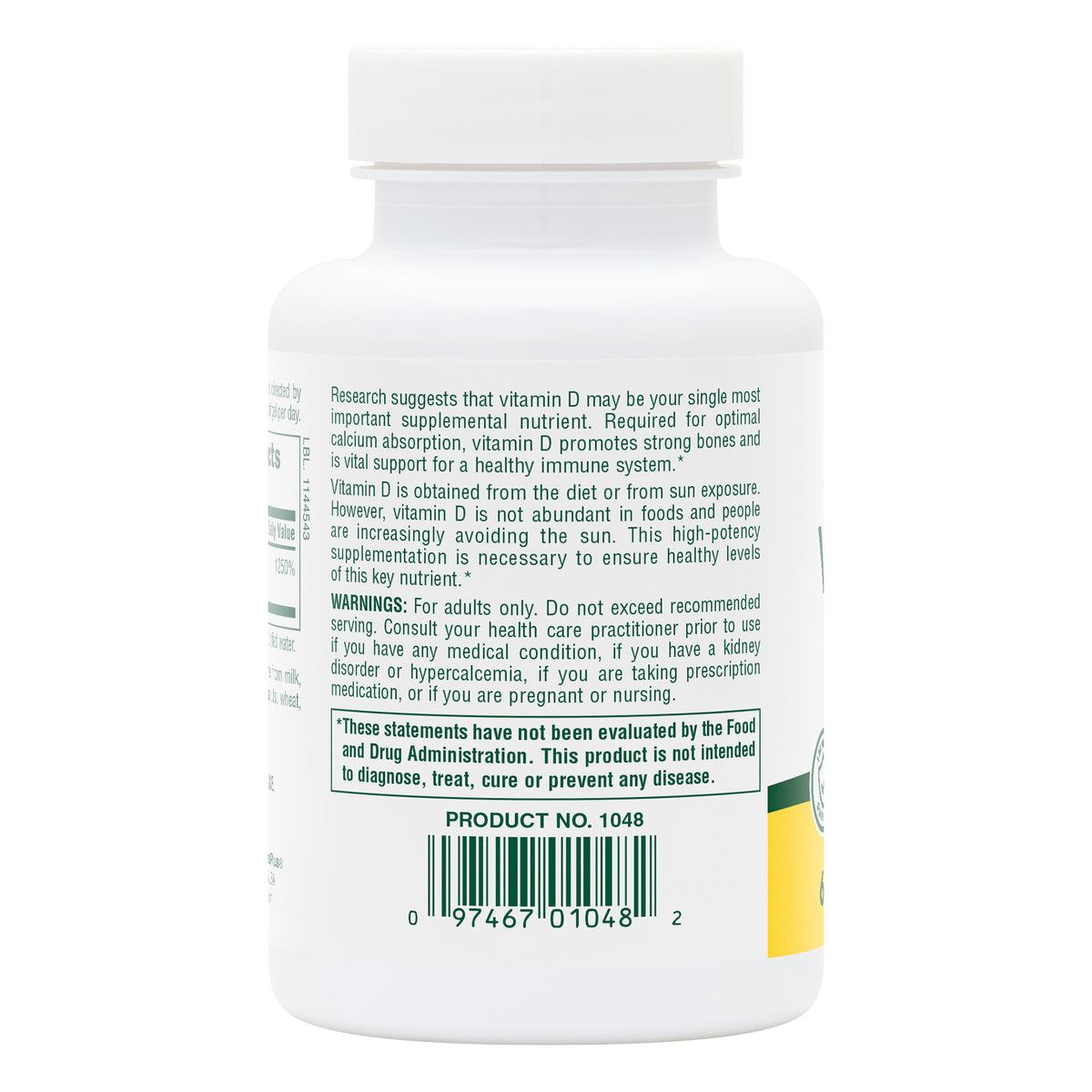 product image of Vitamin D3 10,000 IU Softgels containing 60 Count