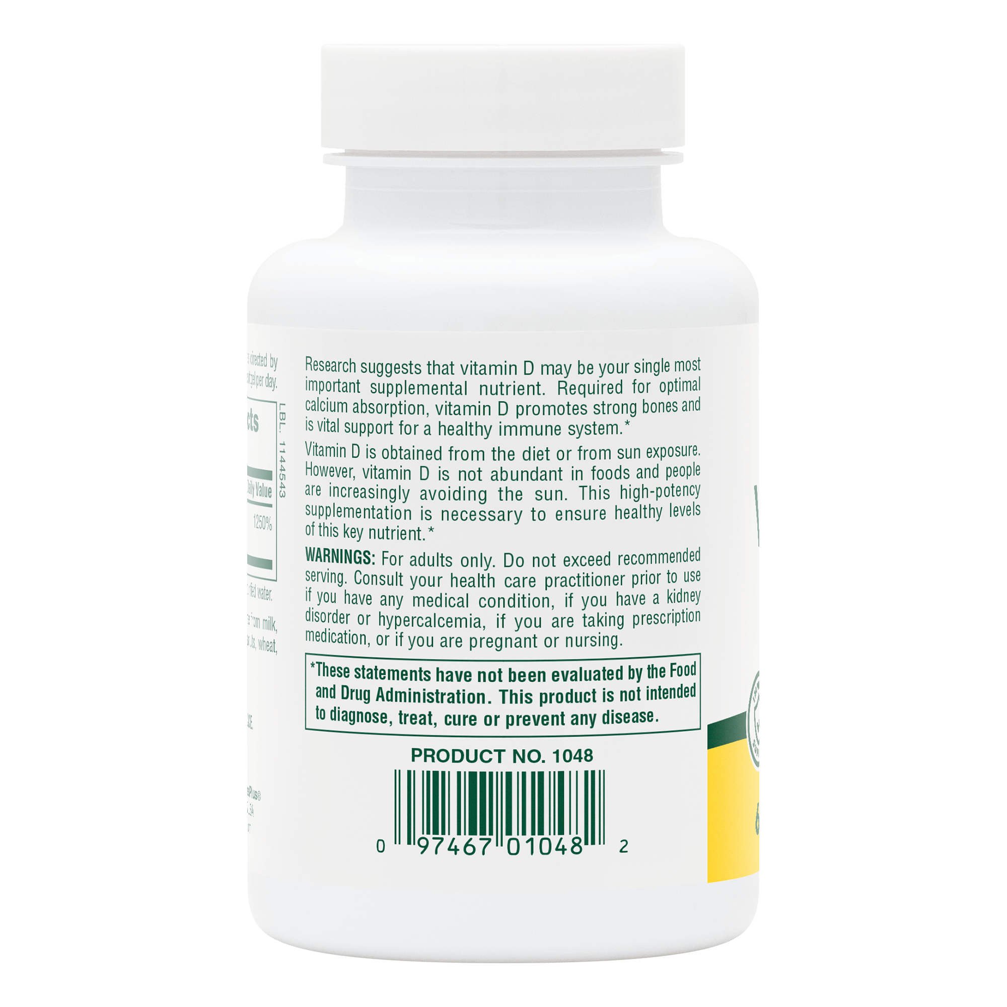 Vitamin D3 10,000 IU Softgels - 60 Count