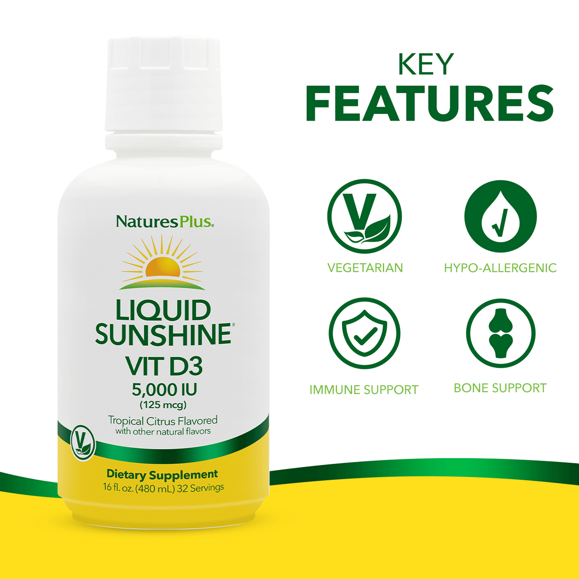 Liquid Sunshine Vitamin D3 - 16 FL OZ