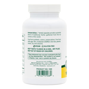 Second side product image of Immune Action™ Capsules containing 120 Count